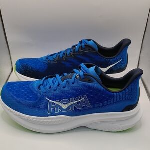 Hoka Men’s Athletic Running Shoes in Blue with White Accents